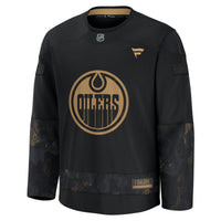 Edmonton Oilers Black 2024 Military Appreciation Practice Jersey