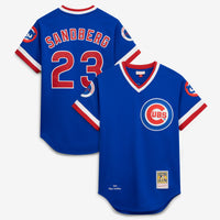 Chicago Cubs 1984 Ryne Sandberg Throwback Royal Authentic Jersey