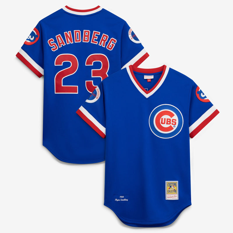 Chicago Cubs 1984 Ryne Sandberg Throwback Royal Authentic Jersey
