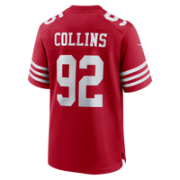 San Francisco 49ers Alfred Collins Scarlet Team Game Jersey