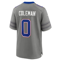 Buffalo Bills Keon Coleman Gray Nickel City Game Jersey