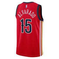 New Orleans Pelicans Statement Edition Swingman Jersey - Red - Jose Alvarado