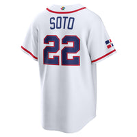 Dominican Republic Baseball Juan Soto White 2026 World Baseball Classic Home Stadium Jersey