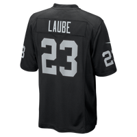 Las Vegas Raiders Dylan Laube Black Team Game Jersey