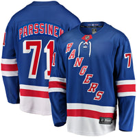 New York Rangers Juuso Parssinen Blue Home Breakaway Jersey