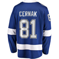 Tampa Bay Lightning Erik Cernak Blue Home Breakaway Player Jersey