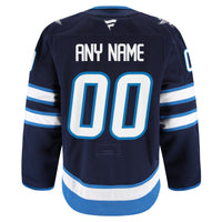 Winnipeg Jets Navy Home Authentic Pro Custom Jersey