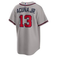Atlanta Braves Ronald Acuña Jr. Gray Road Replica Jersey