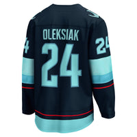 Seattle Kraken Jamie Oleksiak Deep Sea Blue Home Breakaway Player Jersey