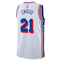 Philadelphia 76ers Association Edition Swingman Jersey - White - Joel Embiid