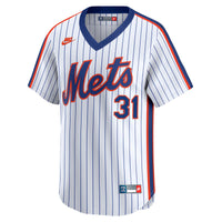 New York Mets Mike Piazza White Throwback Cooperstown Collection Limited Jersey