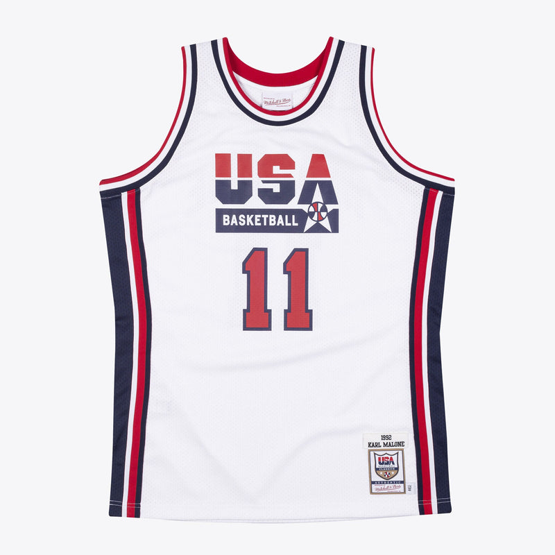 USA Basketball Authentic Jersey Karl Malone 1992