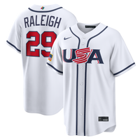 USA Baseball Cal Raleigh White 2026 World Baseball Classic Home Stadium Jersey