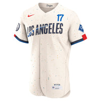 Los Angeles Dodgers Shohei Ohtani Cream City Connect Authentic Sponsor Patch Jersey