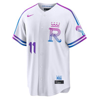 Kansas City Royals Maikel Garcia White 2026 City Connect Stadium Jersey