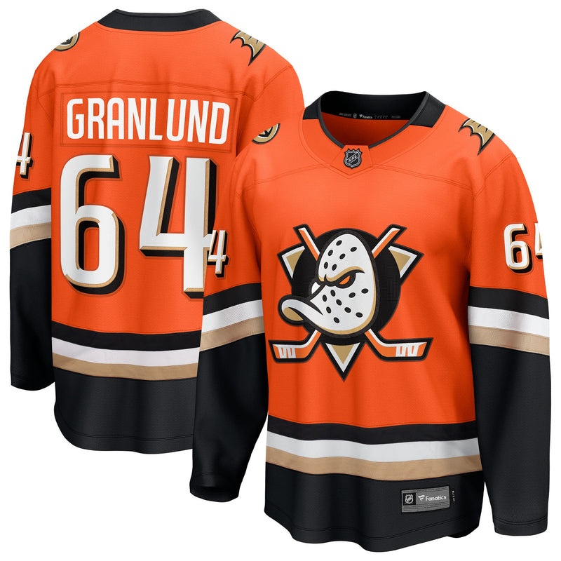 Anaheim Ducks Mikael Granlund Orange Home Breakaway Jersey