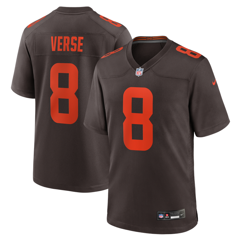 Cleveland Browns Jared Verse Brown Game Jersey