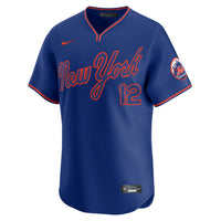 New York Mets Francisco Lindor Royal Alternate Limited Player Jersey