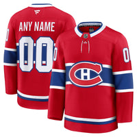 Montreal Canadiens Red Home Premium Custom Jersey