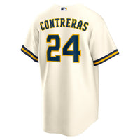 Milwaukee Brewers William Contreras Cream Home Replica Jersey