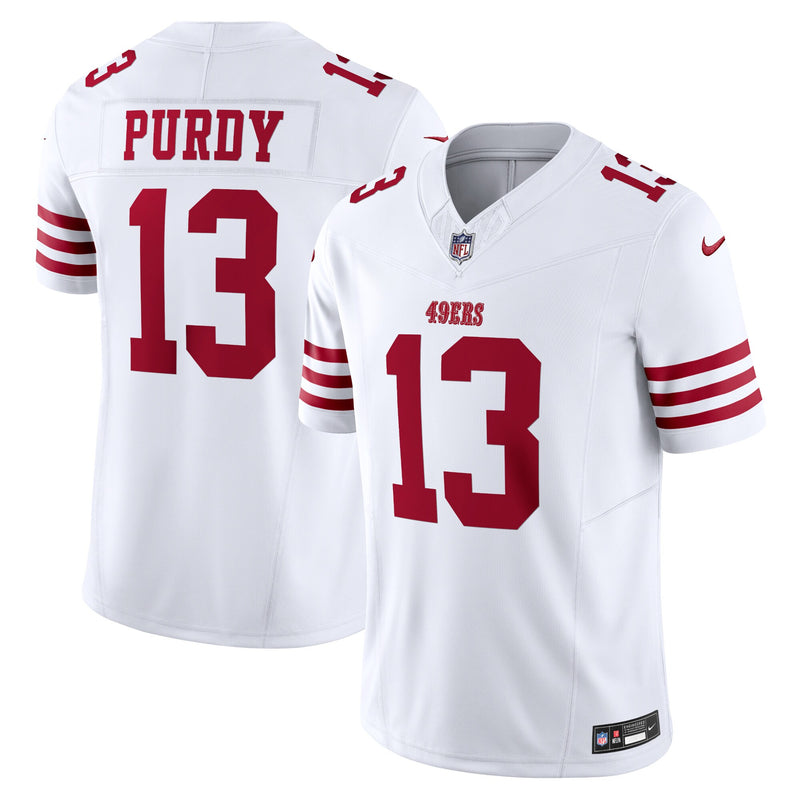 San Francisco 49ers Brock Purdy White Vapor F.U.S.E. Limited Jersey