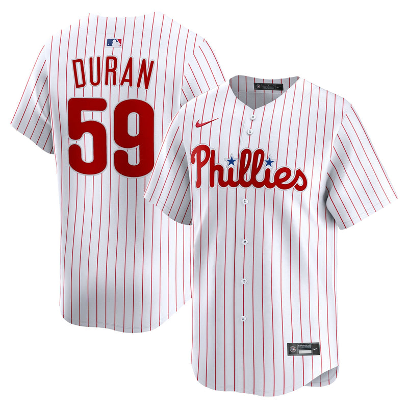 Philadelphia Phillies Jhoan Duran White Home Limited Player Jersey