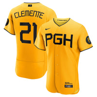 Pittsburgh Pirates Roberto Clemente Gold City Connect Authentic Player Jersey