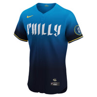 Philadelphia Phillies Trea Turner Navy City Connect Elite Jersey
