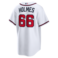 Atlanta Braves Grant Holmes White Home Replica Jersey