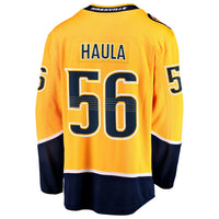 Nashville Predators Erik Haula Gold Home Breakaway Jersey