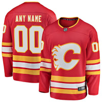 Calgary Flames Red Home Breakaway Custom Jersey