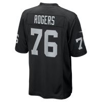 Las Vegas Raiders Caleb Rogers Black Team Game Jersey