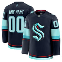 Seattle Kraken Deep Sea Blue Home Premium Custom Jersey