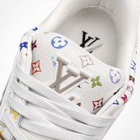 Louis Vuitton Trainer Sneaker Low White Multicolor Monogram - Unisex