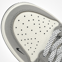 Travis Scott x Nike x Louis Vuitton Air Jordan 1 Low Sneakers White Grey Black Monogram - Unisex