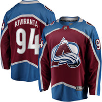 Colorado Avalanche Joel Kiviranta Maroon Home Premier Breakaway Player Jersey