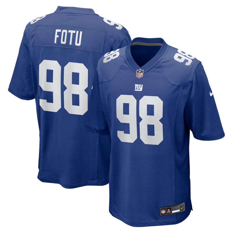 New York Giants Leki Fotu Royal Team Game Jersey