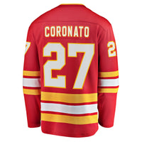 Calgary Flames Matt Coronato Red Home Breakaway Jersey