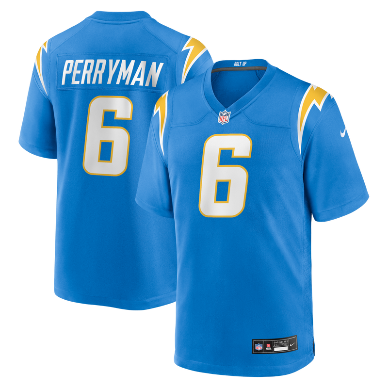 Los Angeles Chargers Denzel Perryman Powder Blue Team Game Jersey