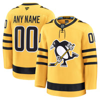 Pittsburgh Penguins Gold Alternate Premium Custom Jersey