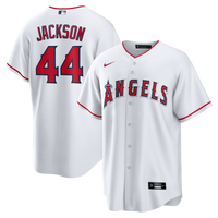 Los Angeles Angels Reggie Jackson White Home Retired Player Replica Jersey