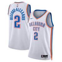 Oklahoma City Thunder Association Edition Swingman Jersey - White - Shai Gilgeous-Alexander