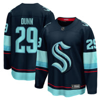 Seattle Kraken Vince Dunn Deep Sea Blue Home Breakaway Player Jersey