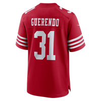 San Francisco 49ers Isaac Guerendo Scarlet Game Jersey
