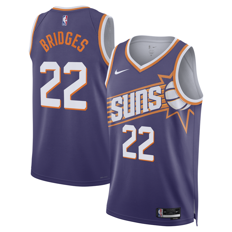 Phoenix Suns Icon Edition Swingman Jersey - Purple - Miles Bridges