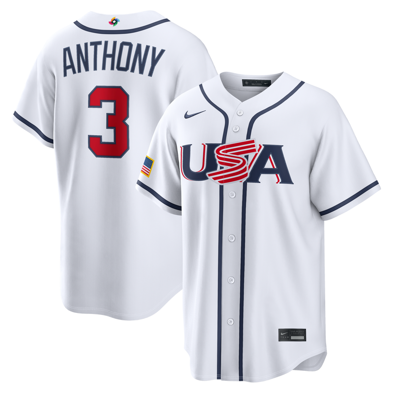 USA Baseball Roman Anthony White 2026 World Baseball Classic Home Stadium Jersey