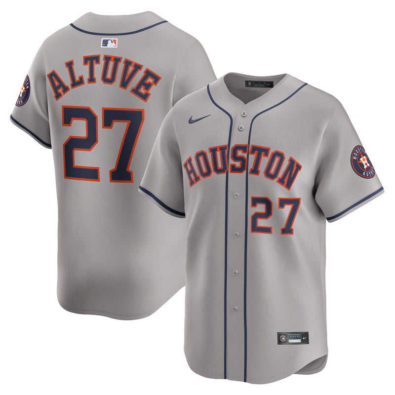 Houston Astros Jose Altuve Gray Road Limited Player Jersey