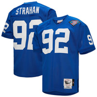 New York Giants 1994 Michael Strahan Royal Authentic Throwback Retired Player Jersey