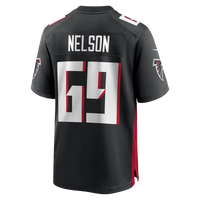 Atlanta Falcons Jack Nelson Black Team Game Jersey