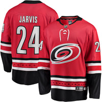Carolina Hurricanes Seth Jarvis Red Alternate Breakaway Player Jersey